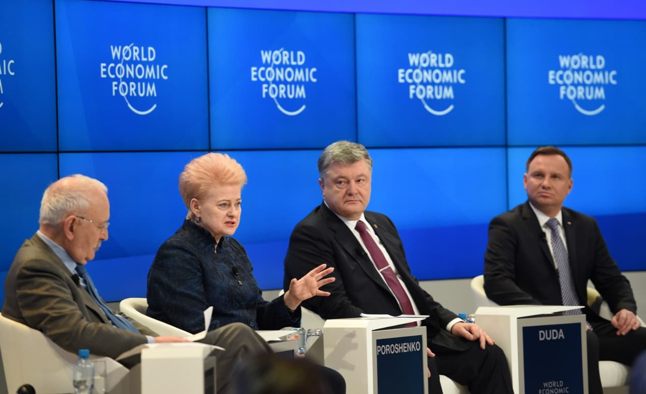 Prezidentė D. Grybauskaitė pasaulio lyderiams Davose pranešė – Europa sugrįžta