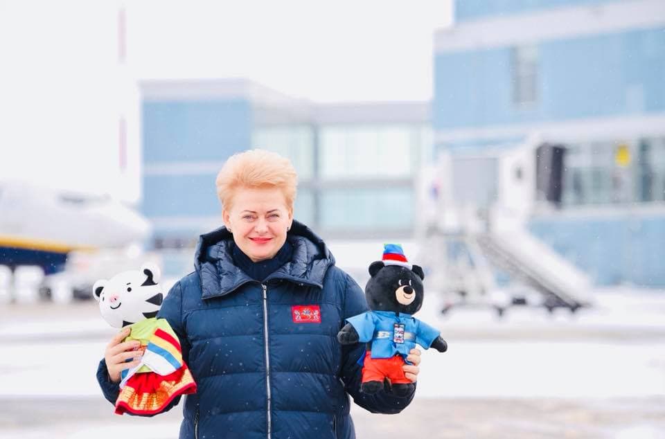 Prezidentė jau pakeliui