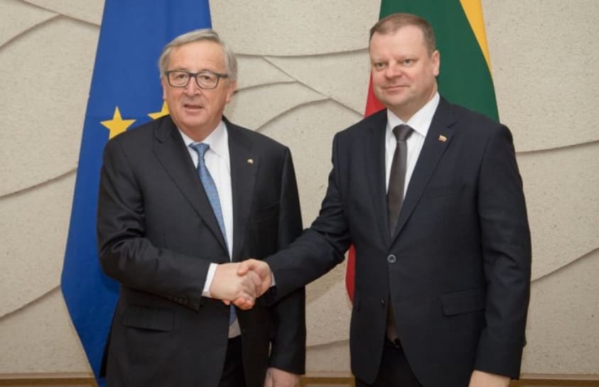 Vasario 16 d. premjeras S. Skvernelis patikino EK pirmininką Ž. K. Junkerį, kad palaikome Maršalo planą Ukrainai