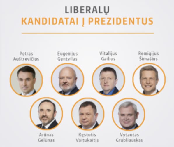 Liberalai kandidatą į prezidentus patvirtins iki savo sąskryžio