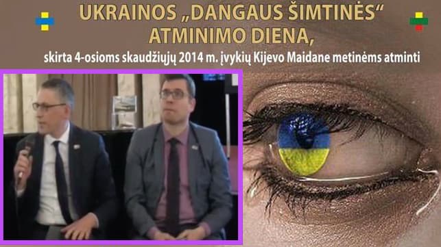 NSGK pirmininkas V. Bakas drauge su bendražygiais solidarizavosi su Ukrainos tauta kovoje už demokratinę ateitį