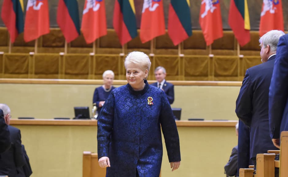 Prezidentė D. Grybauskaitė 2017 m. Kovo 11-osios minėjime Seime. Nuotr. prezidentas.lt