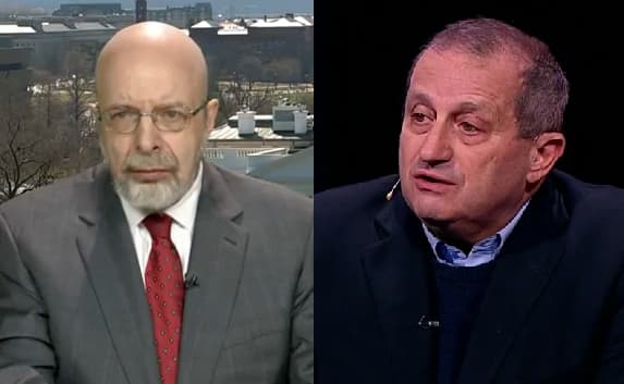 D. Saimso ir J. Kedmio nuomonės apie vis labiau stiprėjantį šaltąjį karą