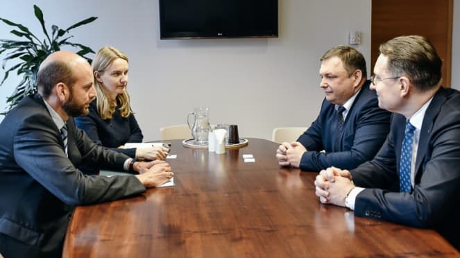 Susitikimo akimirka. Nuotr. urm.lt