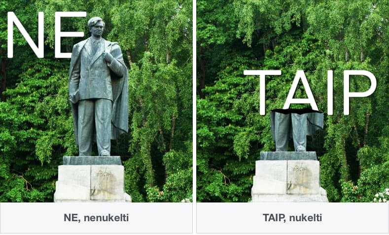 Konservatoriai kimba į darbus: sovietinio Cvirkos paminklo privalo kuo skubiau nelikti Vilniaus centre