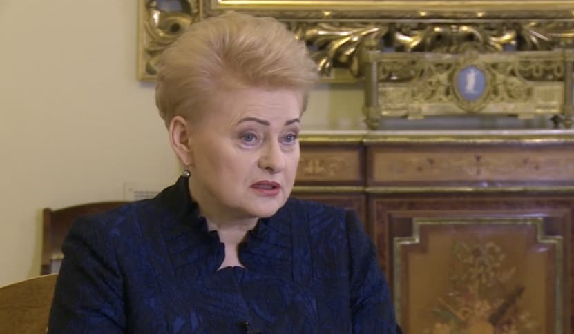 Prezidentė D. Grybauskaitė apie korupcionierių sukeltą skandalą: jų elgesys desperatiškas