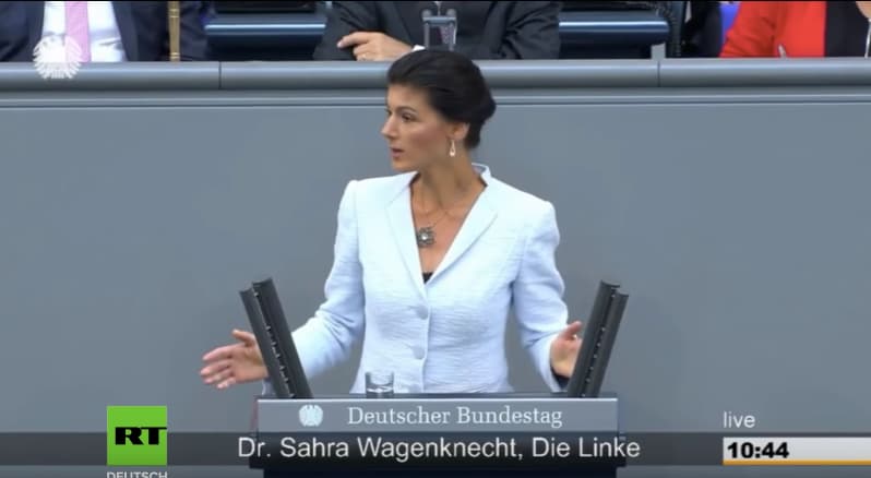 Vokietijos parlamentarė Sara Vagenknecht išsakė tai, ko nedera kalbėti Lietuvoje