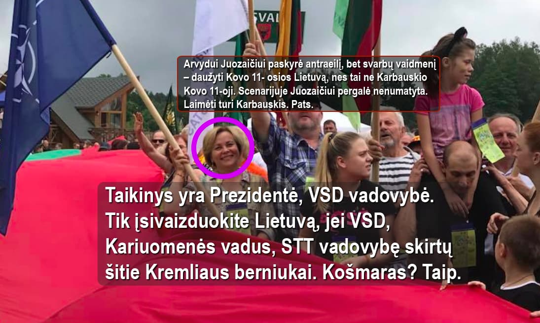 R. Juknevičienė (galvutė apibraukta violetiniu apskritimu). Nuotr. facebook.com