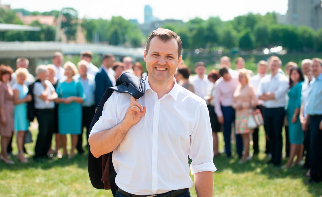 Socialdemokratų lyderis G. Paluckas. Nuotr. lsdp.lt