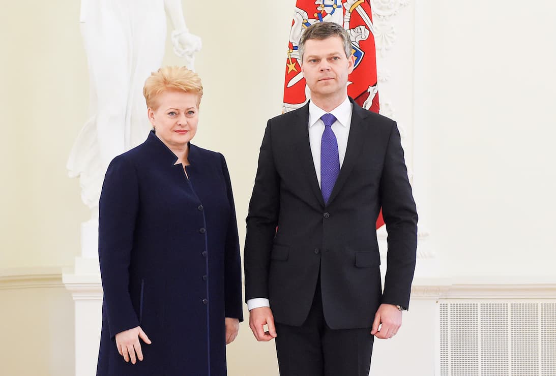 D. Jauniškis (dešinėje). Nuotr. prezidentas.lt