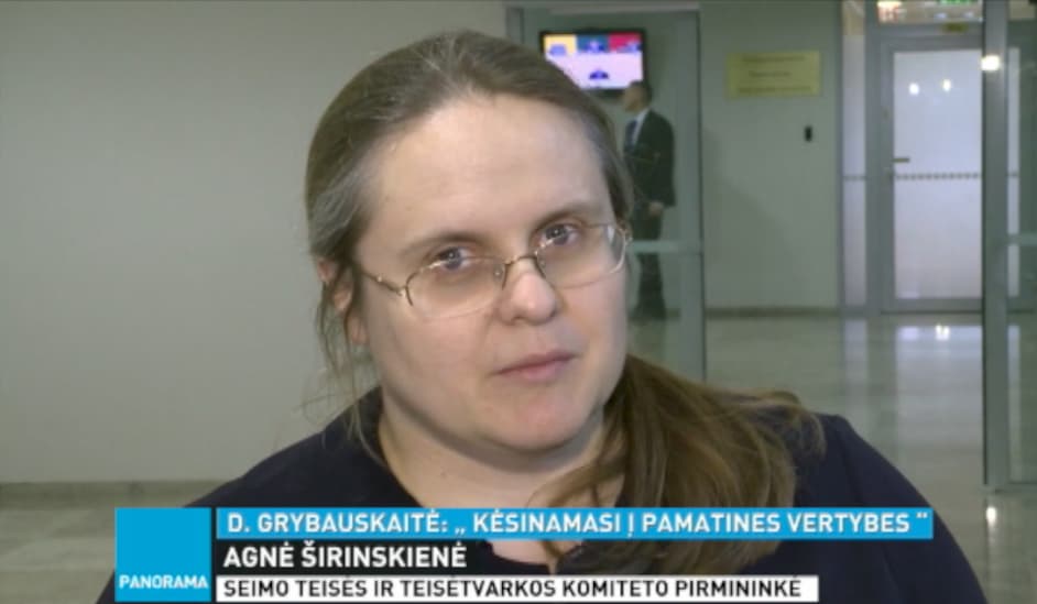 A. Širinskienė: abejoju, kad su nuleista, kažkiek pažeminta kartele tikrai Lietuvoje tiek tėvynės išdavikų atsirastų