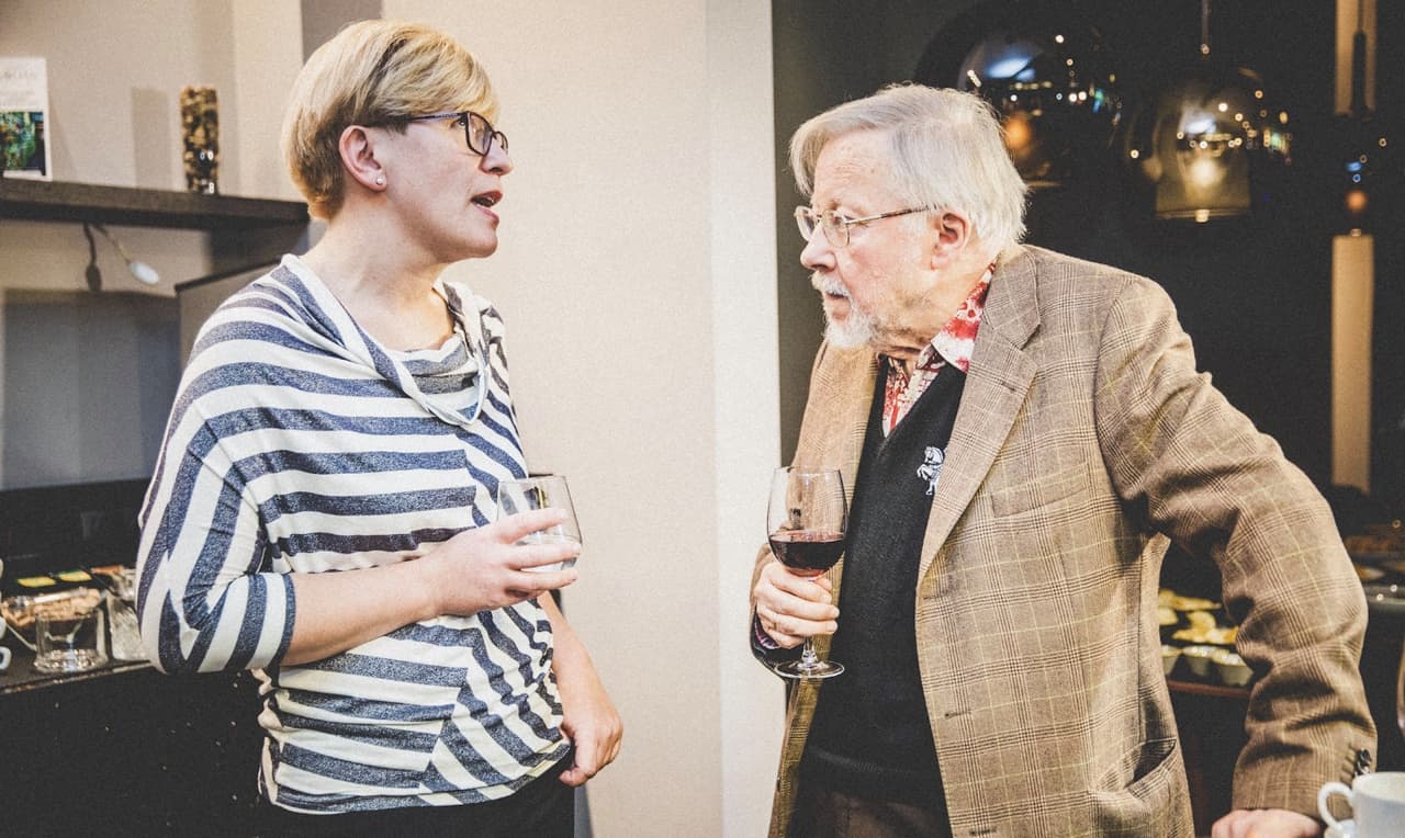 V. Landsbergis (dešinėje) ir naujoji Žmonių partijos prezidentė Ingrida Šimonytė. Nuotr. facebook.com