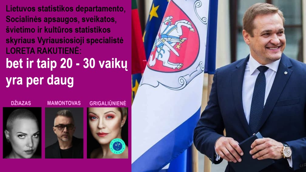 Statistikos departamentas nerado duomenų apie žudomus vaikus, kuriuos jo vardu skelbia Lietuvos influenceriai
