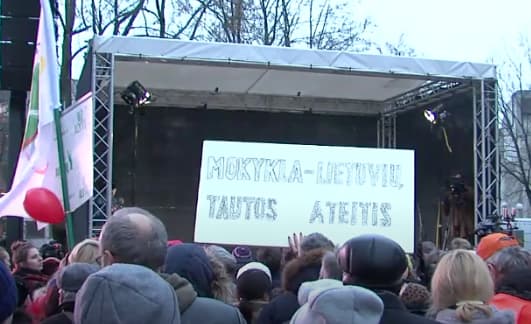 LŠDPS tęsia mokytojų streikus