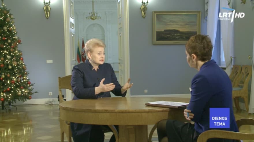 Prezidentė dar kartą pademonstravo, kaip šalies vadovas turi mokėti kalbėti apie nieką