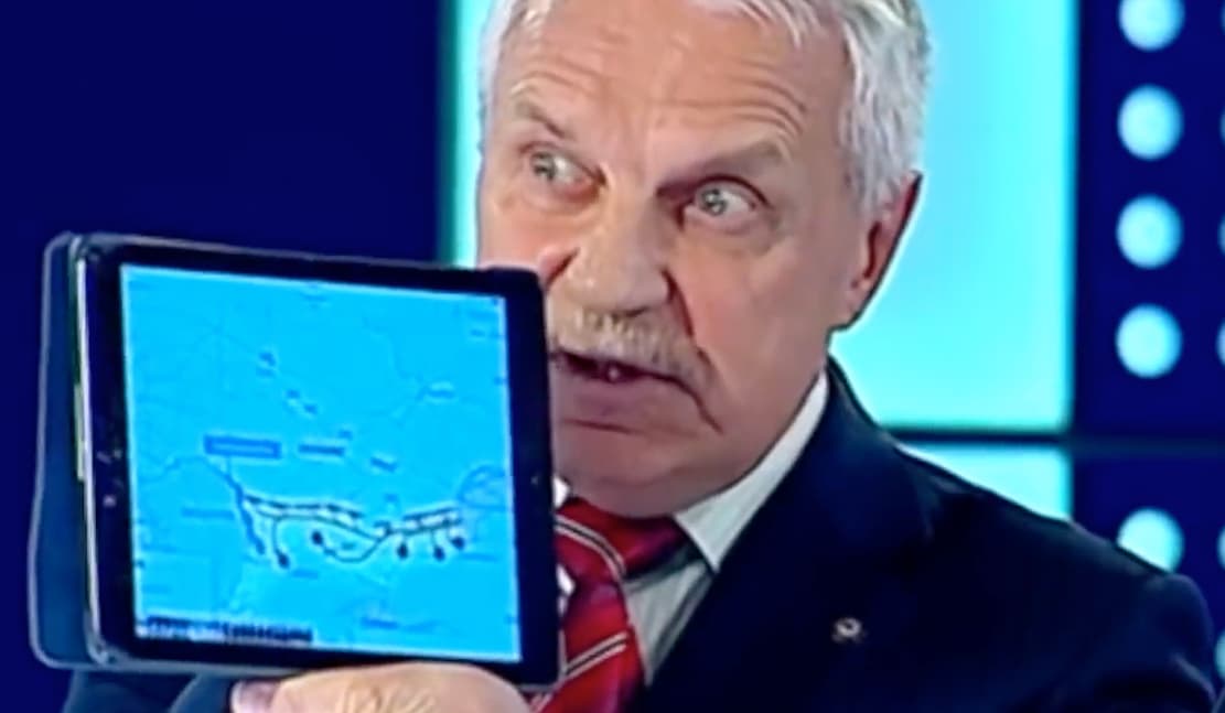 Ukrainos prezidento Petro Porošenkos televizijos kanale paviešinti slapti Rusijos generalinio štabo žemėlapiai
