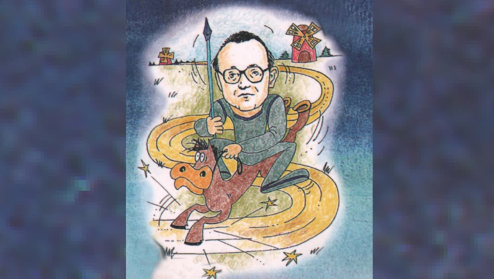 Povilo Masilionio draugiškas šaržas (A.Janušonio pieš.)