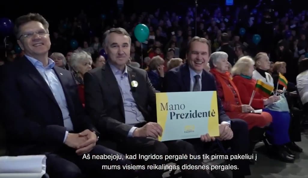 Žmonių partijos kandidatę Prezidento rinkimuose remia garsios asmenybės