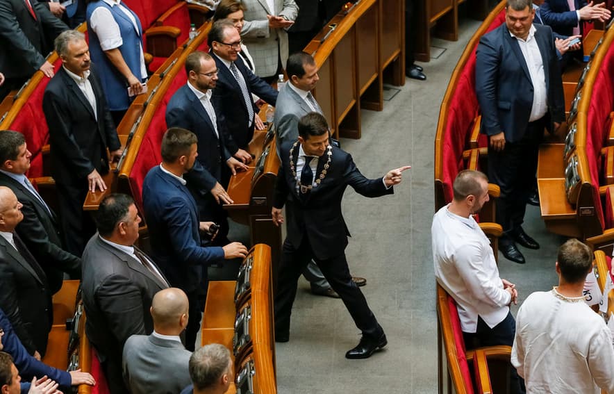 Ukrainos piliečių reakcija į Vladimiro Zelenskio prezidentavimo pradžią