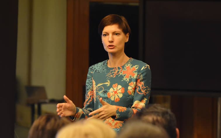 LRTDELFI vadovė Monika Garbačiauskaitė-Budrienė. Nuotr. facebook.com