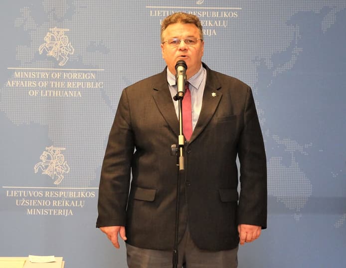 Lietuvos diplomatijos vadovas L. Linkevičius. Nuotr. urm.lt