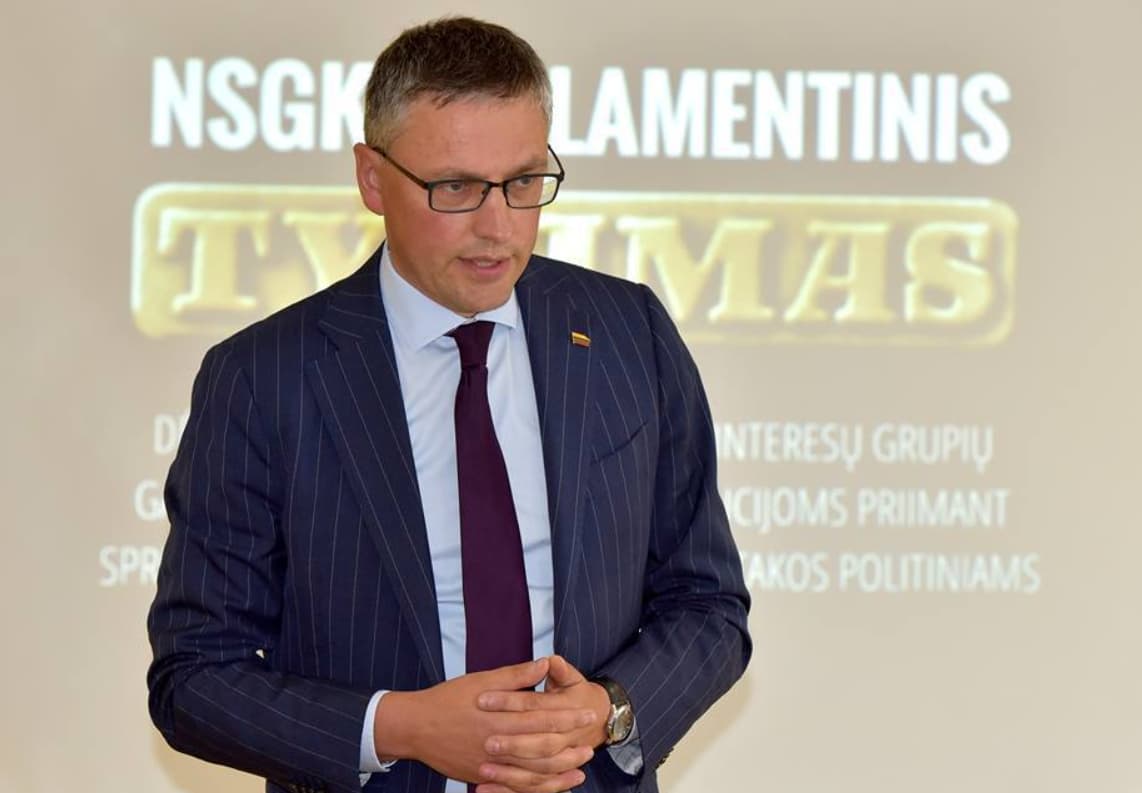 NSGK pirmininkas V. Bakas. Nuotr. facebook.com