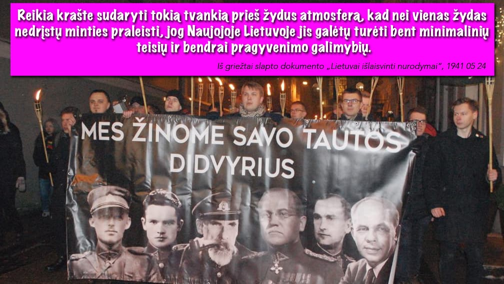 Savo laiku Vytauto Didžiojo suteiktas Lietuvoje žydams svetingumas atšaukiamas visiems amžiams