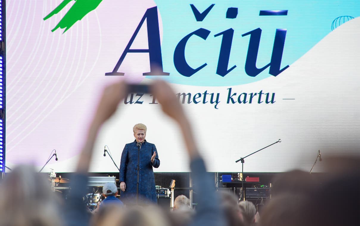 Renginio kulminacija. Nuotr. prezidentas.lt