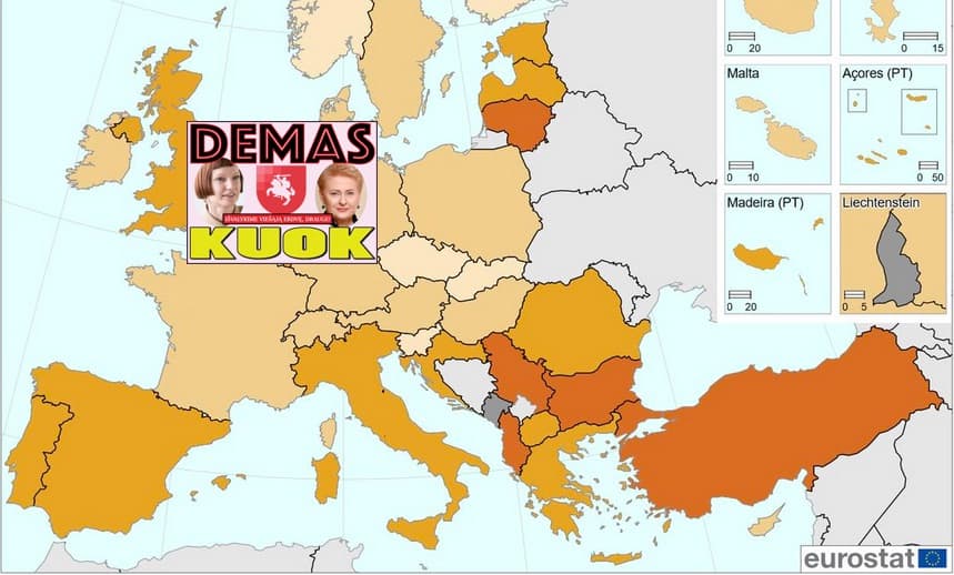 Kremlius vėl surengė propagandinę ataką prieš Lietuvą: šį kartą paskelbė „Eurostat“ duomenis