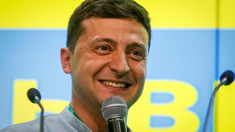 Volodymyras Zelenskis šiemet Ukrainoje laimėjo dvejus rinkimus.