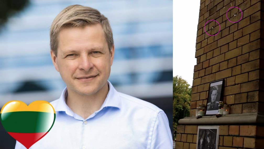 <i>Anušauskinių</i> KGB sąrašų skelbėjas apie įvykį su lenta Lietuvos didvyriui: negali būti viengubų standartų
