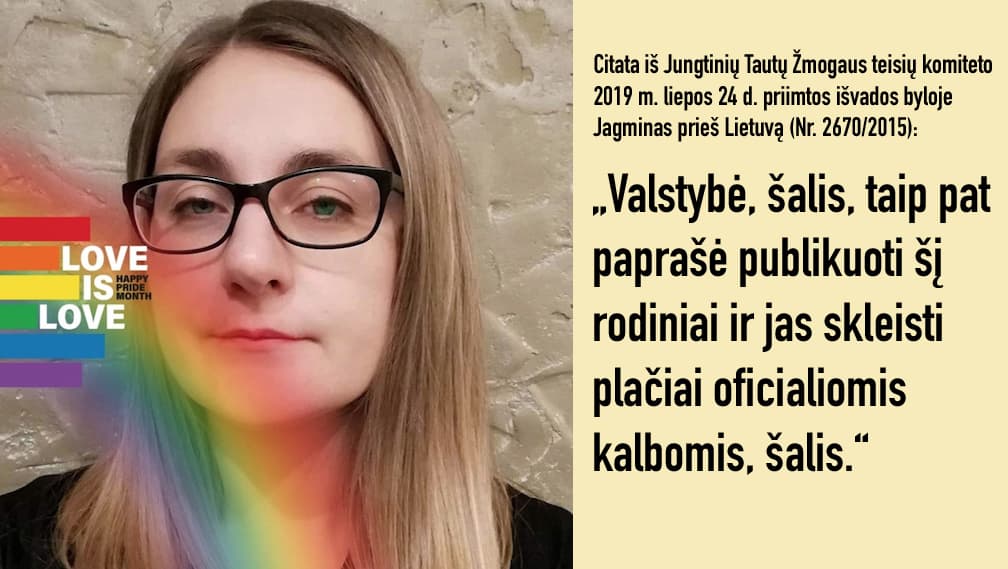 Lina Urbaitė, laikinai atliekanti Lietuvos vyriausybės atstovės funkcijas Europos Žmogaus Teisių Teisme. Nuotr. facebook.com