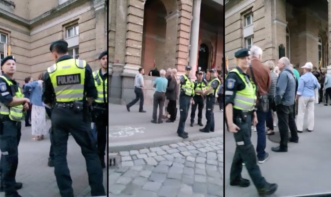 Renginio metu viešąją tvarką saugojo policija.