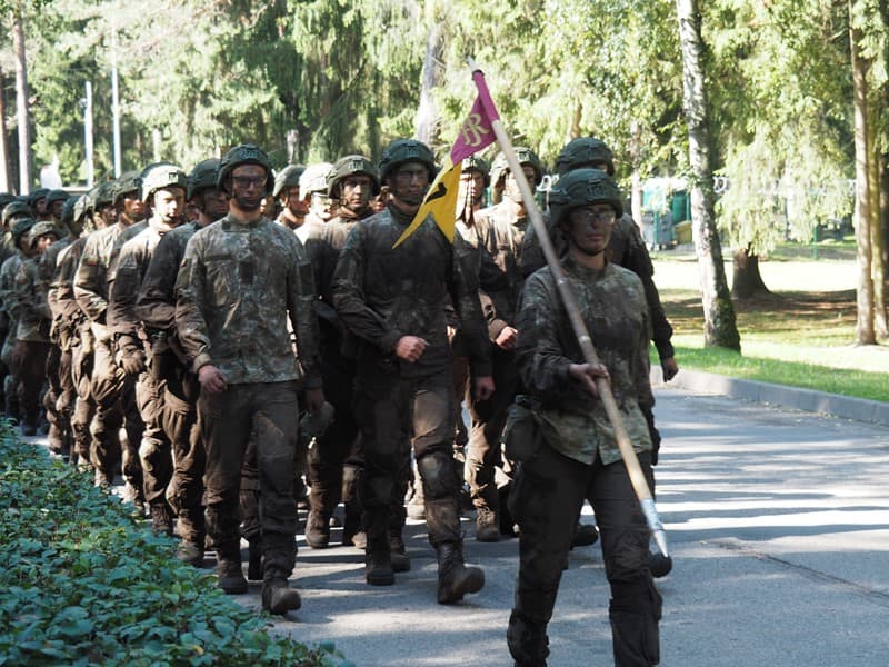 Nuotraukose I kurso baigiamosios pratybos „Šlovės takas“. LKA nuotraukos.