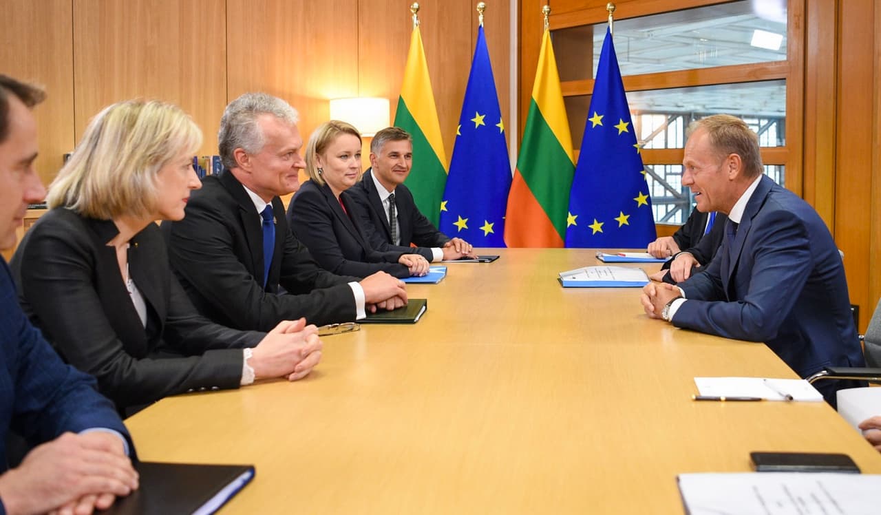 Susitikimo akimirka. Nuotr. prezidentas.lt