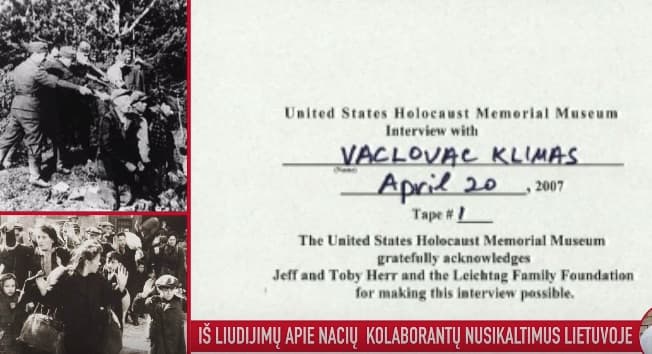 Nacių kolaborantų nusikaltimai Lietuvoje: Vaclovo Klimo liudijimas