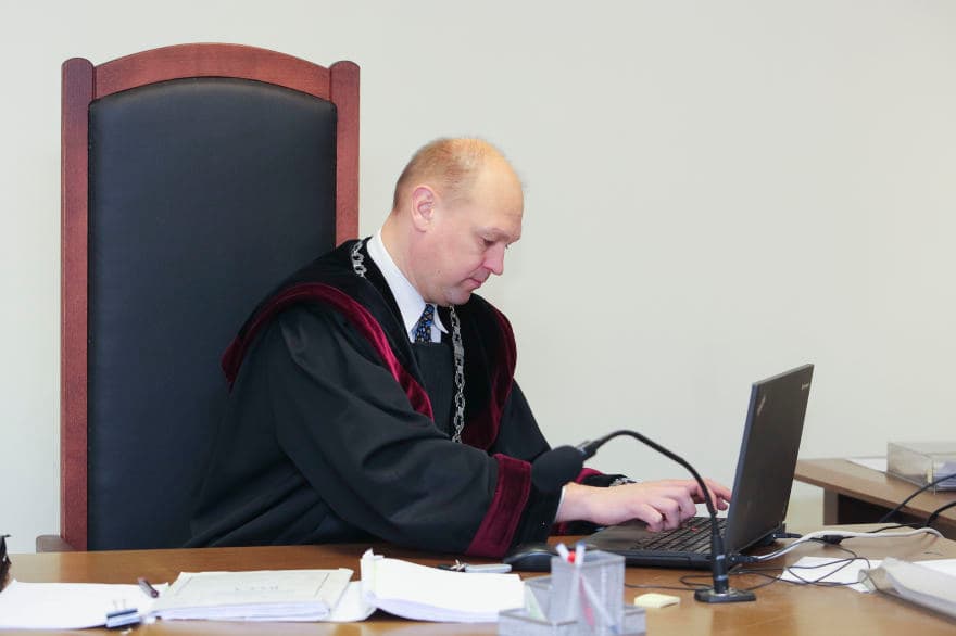Teisėjas M. Striaukas.