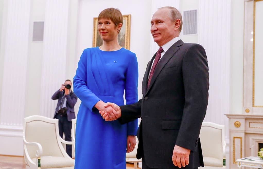 Estijos ir teroristinės Rusijos prezidentai. Nuotr. estonianworld.com