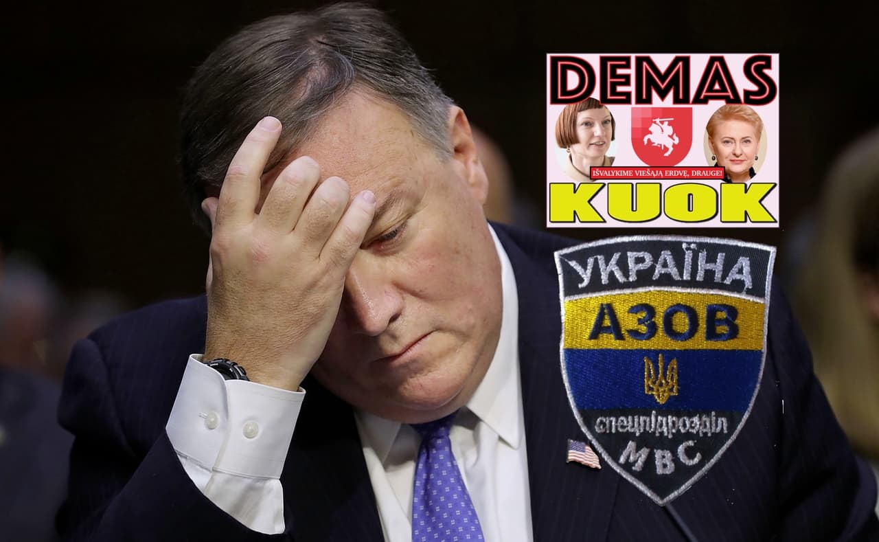 DEMASKUOTAS Rusijos riksmas, esą 40 JAV kongresmenų kreipėsi į M. Pompeo dėl teroristinio „AZOV“