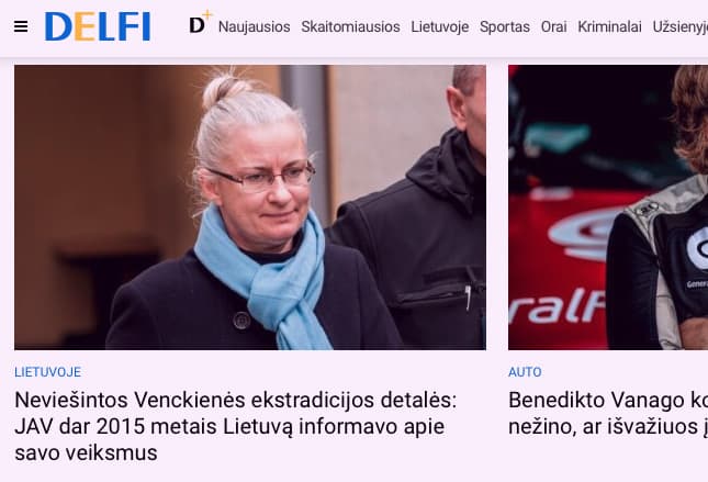 Nepriklausomam Žmonių partijos portalui V. Venckienė išlieka tema Nr. 1