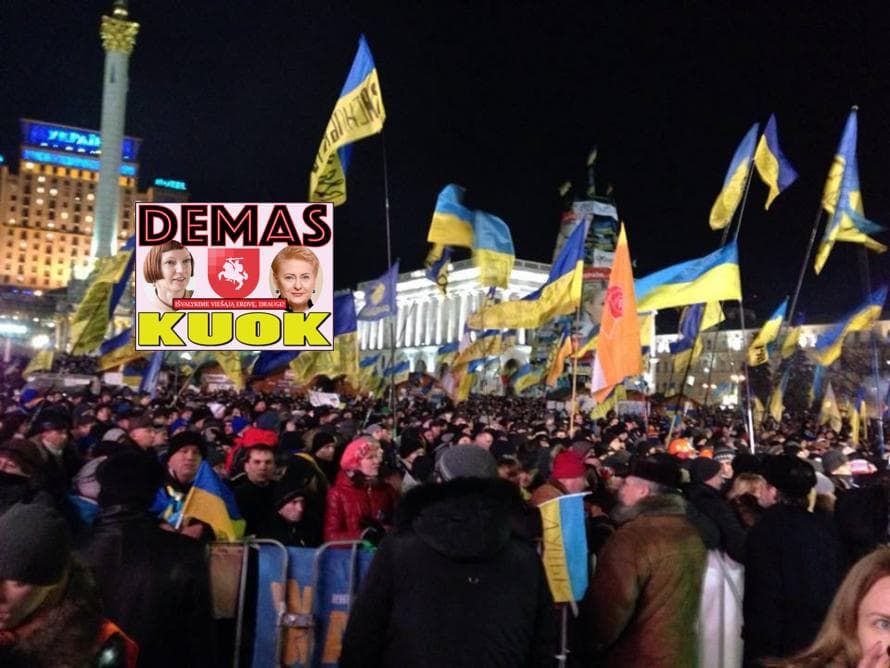 Orumo revoliucija Maidane Ukrainai padovanojo demokratiją ir laisvę.