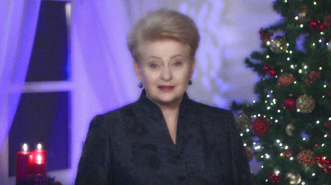 Prezidentė Dalia Grybauskaitė pasveikino Lietuvos žmones