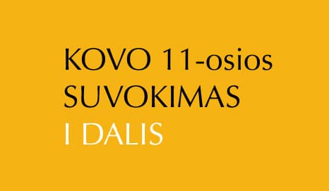 Kovo 11-osios suvokimas (I d.)