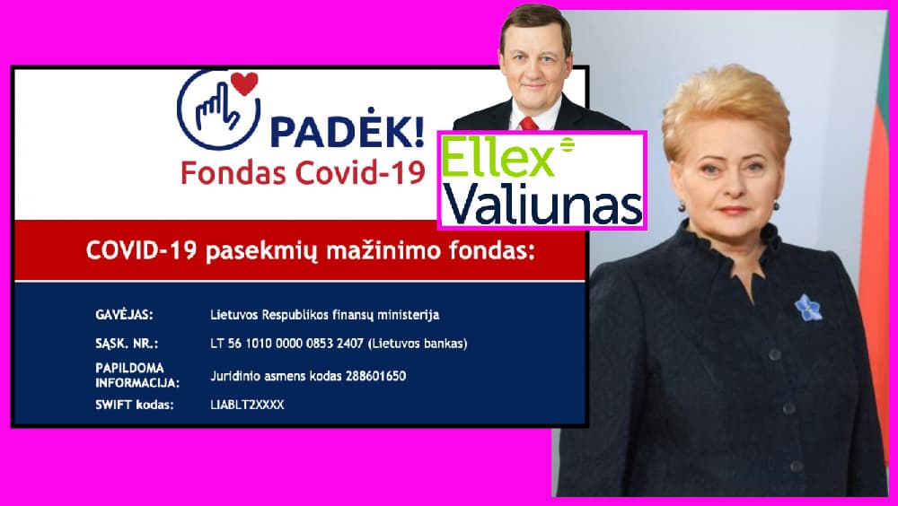 Tobula: specialiam koronaviruso fondui vadovaus Lietuvos prezidentė Dalia Grybauskaitė