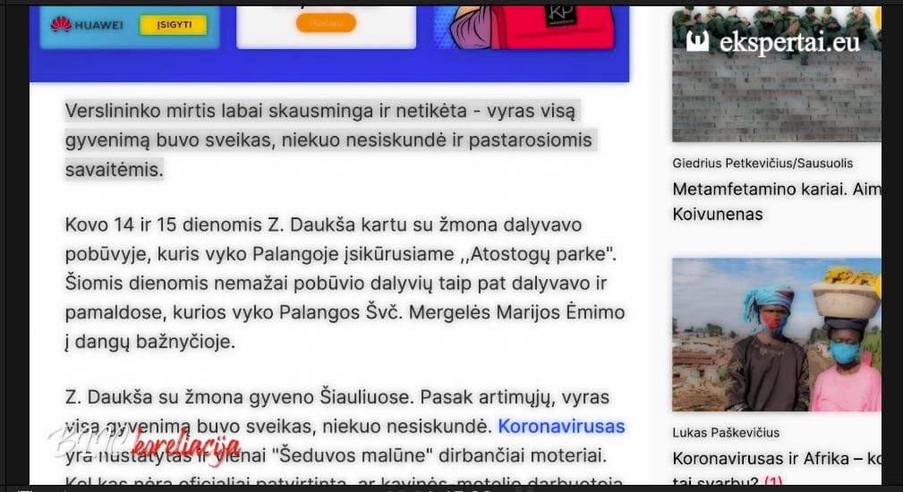Mirtinai žiaurus koronaviruso kirtis šiauliečių malūninkui pribloškė Lietuvą: kas sekantis?