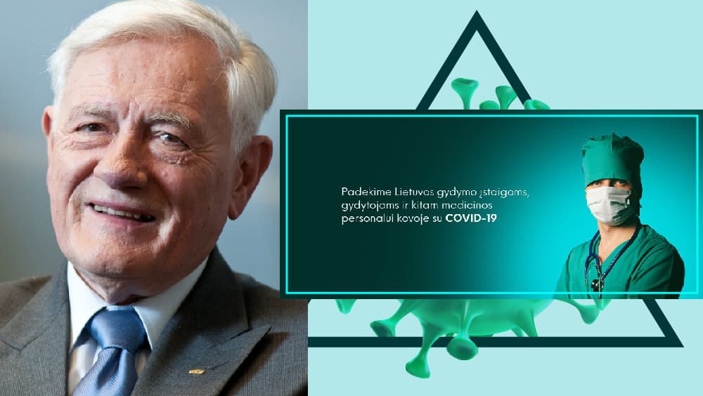 Prezidentas V. Adamkus nesėdi rankų sudėjęs – ragina aukoti savo įsteigtam fondui kovai su koronavirusu