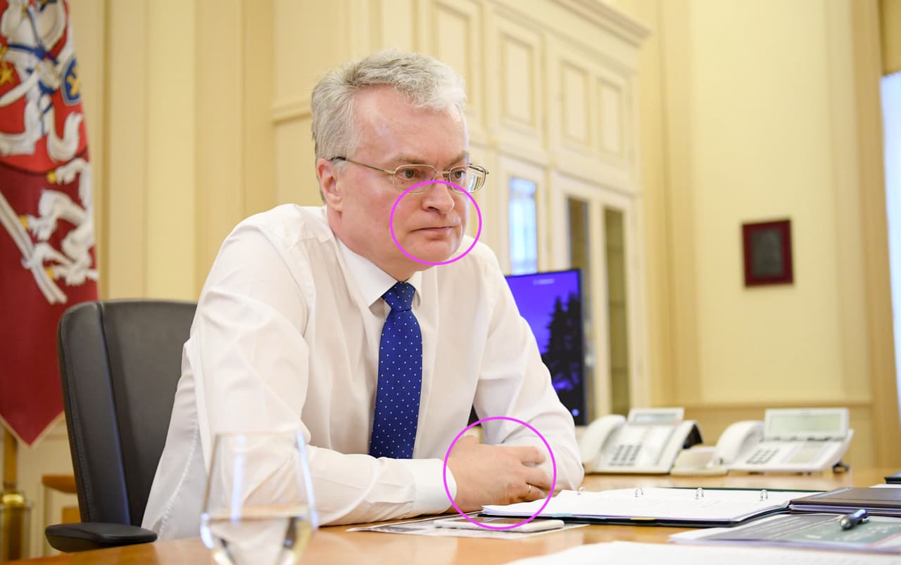 G. Nausėda neužsidėdamas veido kaukės ir pirštinių pademonstravo ryžtą ne tik paskutiniajam Europos diktatoriui, bet ir visų nedemokratinių pasaulio režimų vadeivoms. Nuotr. prezidentas.lt
