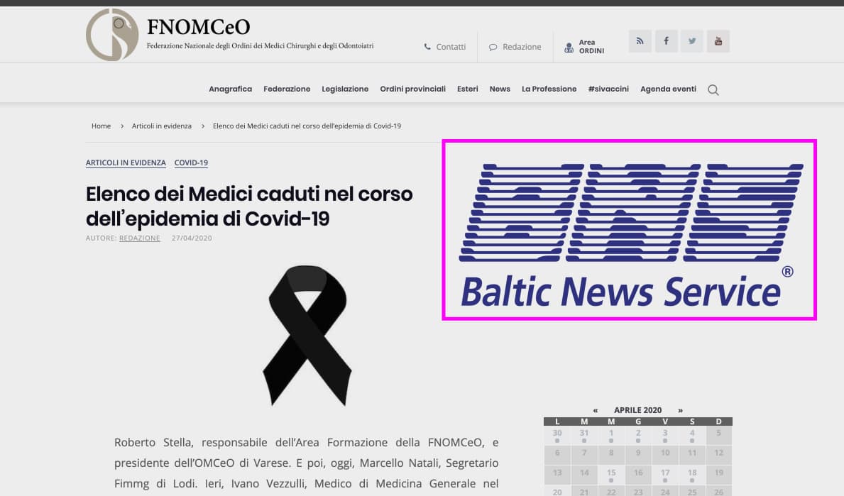 BNS: Italijoje daugiau kaip 150 gydytojų mirė nuo vasario, užsikrėtę naujuoju koronavirusu