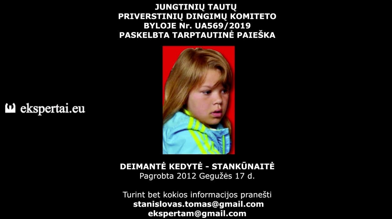 Prieš Deimantę Kedytę smurtas nebuvo naudojamas – taip mano antstolė, policija bei valstybės lyderiai