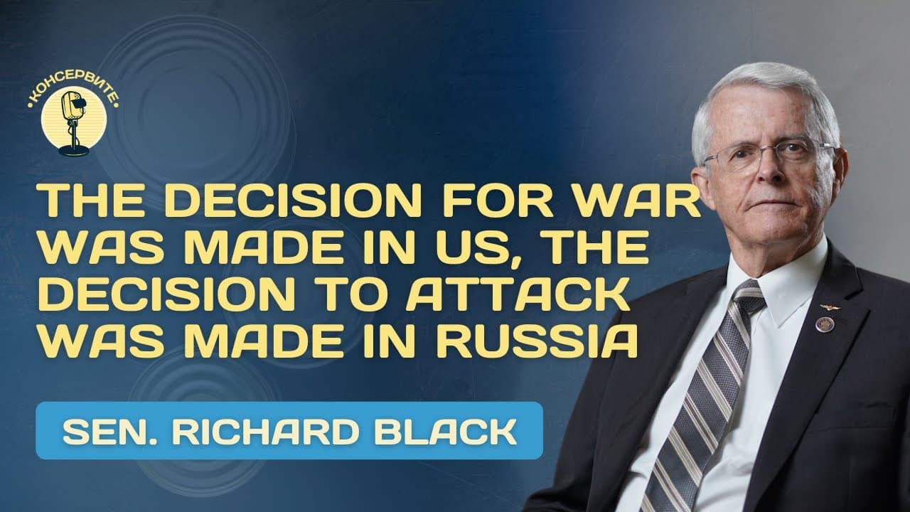 JAV senatorius Richard'as Black'as: sprendimas dėl karo buvo priimtas JAV, o sprendimas pulti – Rusijoje
